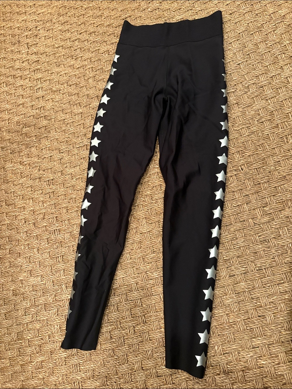 Ultracor black with Star-Stripe Active Leggings size small